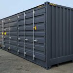 12 m (40 Fuß HC) Open-Side Seecontainer RAL7016